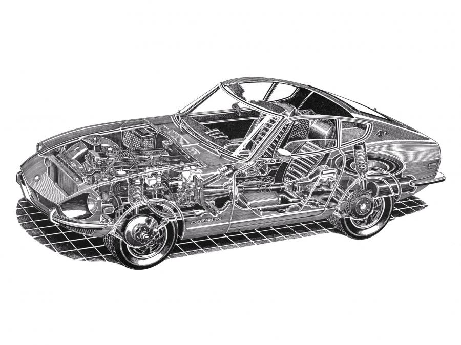 Схема Datsun 240Z 1969 года  (фото 31 из 31)